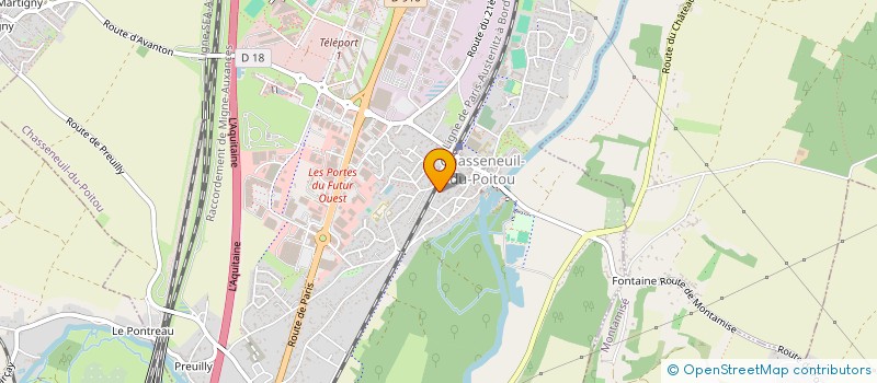 localisation de l'entreprise APARTEOS  CHASSENEUIL-DU-POITOU