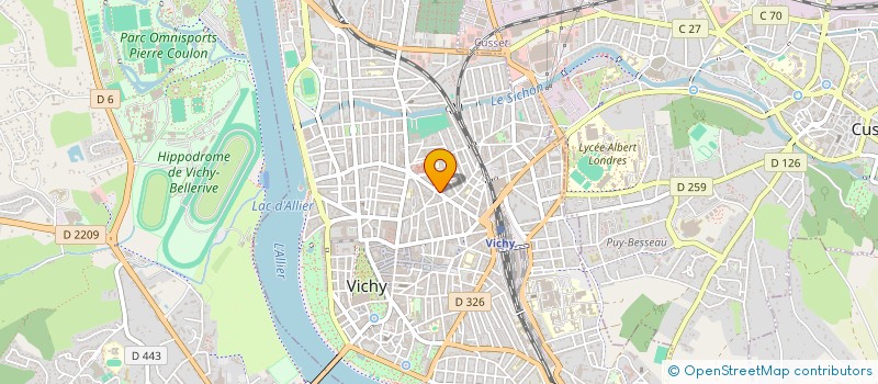 localisation de l'entreprise APARTHE - ASSOCIATION POUR LA PROMOTION DE L'ART-THERAPIE à VICHY