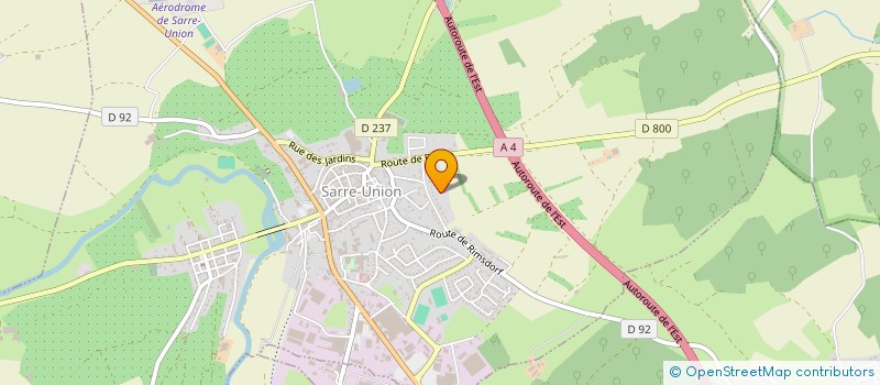 localisation de l'entreprise APAS  SARREWERDEN