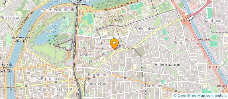 localisation de l'entreprise APAS BTP à VILLEURBANNE