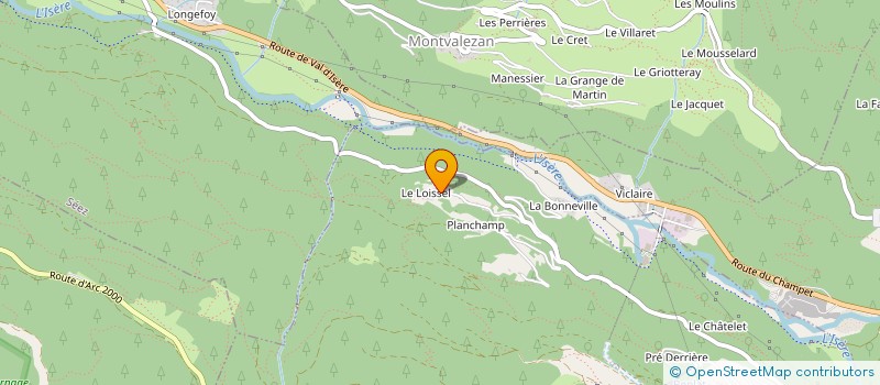 localisation de l'entreprise APAULO73  VILLAROGER