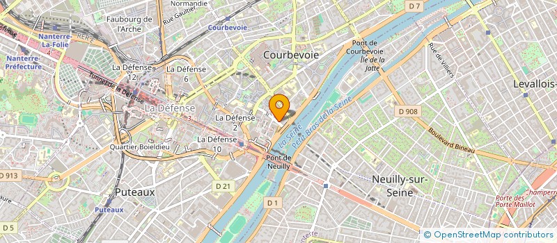 localisation de l'entreprise APAVE INFRASTRUCTURES ET CONSTRUCTION FRANCE à COURBEVOIE