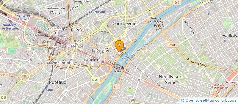 localisation de l'entreprise APAVE INTERSERVICES INSPECTION à COURBEVOIE
