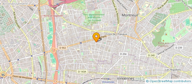 localisation de l'entreprise APAX à MONTREUIL