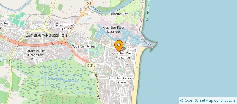 localisation de l'entreprise APB 66  CANET-EN-ROUSSILLON