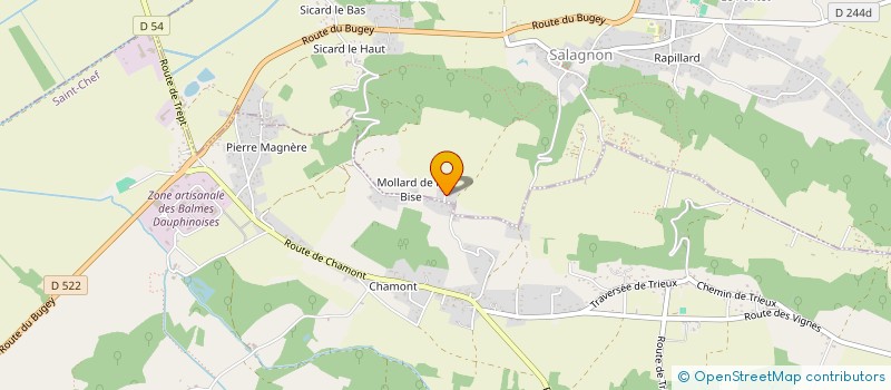 localisation de l'entreprise APB  SALAGNON