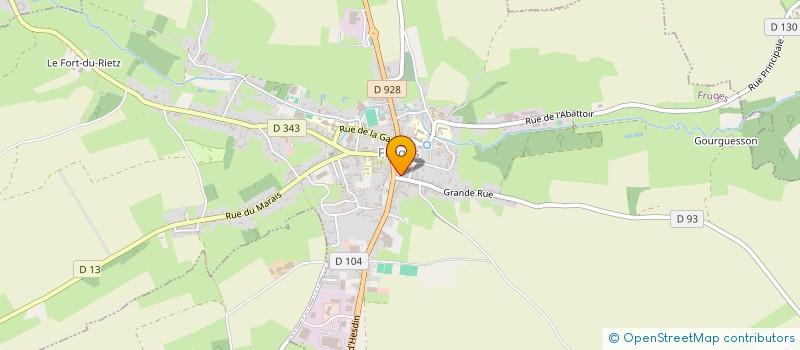 localisation de l'entreprise APB  FRUGES