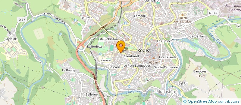 localisation de l'entreprise APB CONSEIL à RODEZ