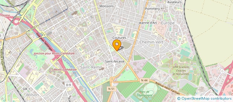 localisation de l'entreprise APB-INGENIERIE à REIMS