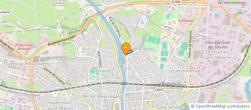 localisation de l'entreprise APB SA à LAVAL