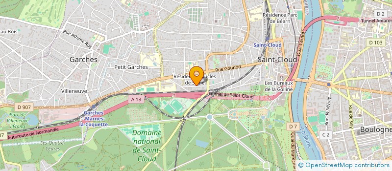 localisation de l'entreprise APB SAINT-CLOUD à SAINT-CLOUD