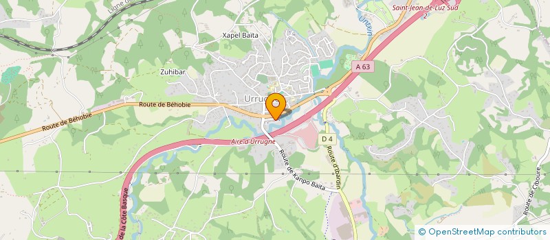 localisation de l'entreprise APBB à URRUGNE