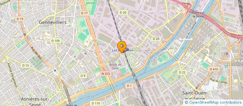localisation de l'entreprise APBL ALLO PARIS BENNES LOCATION à GENNEVILLIERS