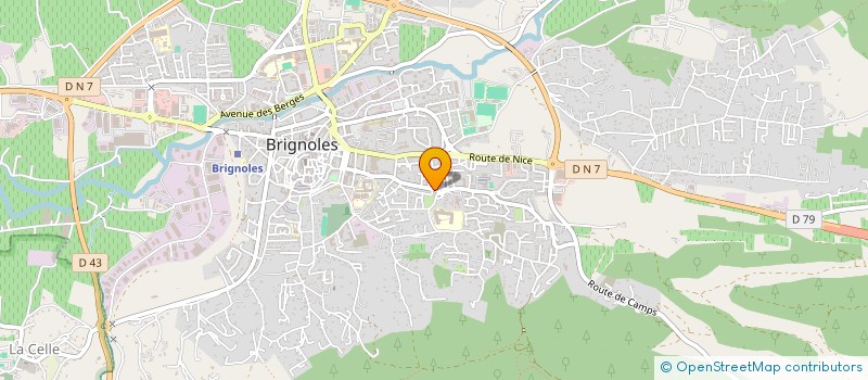 localisation de l'entreprise APBM IMMO  BRIGNOLES