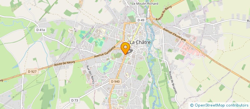 localisation de l'entreprise APBNM à LA CHATRE