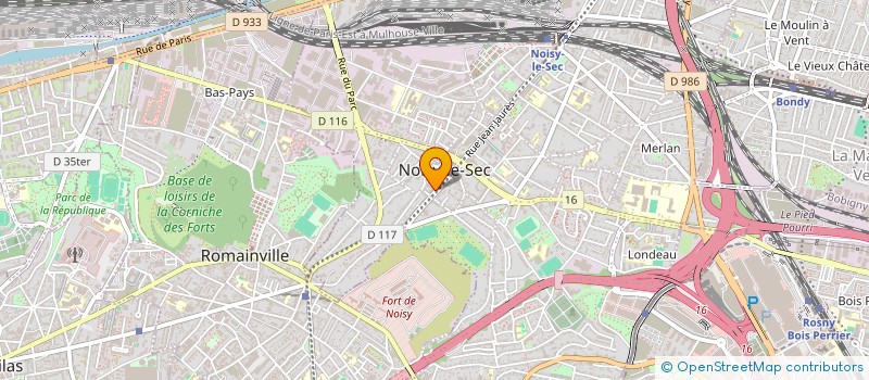 localisation de l'entreprise APC 11 ASSISTANCE PLOMBERIE CHAUFFAGE 11 à NOISY-LE-SEC