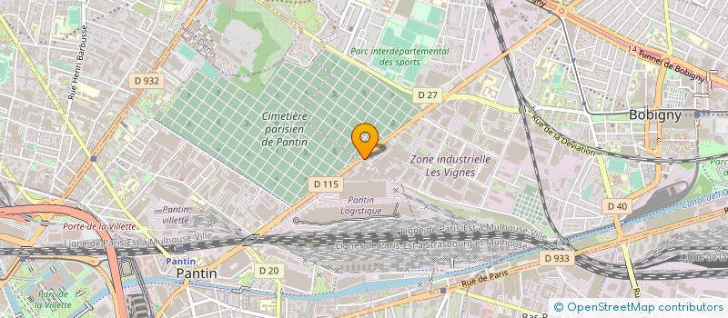 localisation de l'entreprise APC à BOBIGNY
