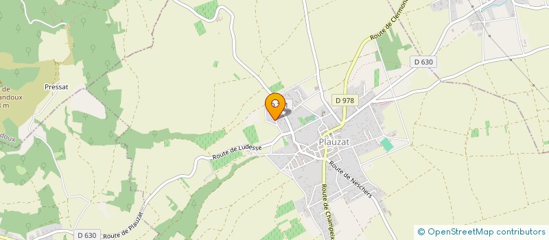 localisation de l'entreprise APC  PLAUZAT