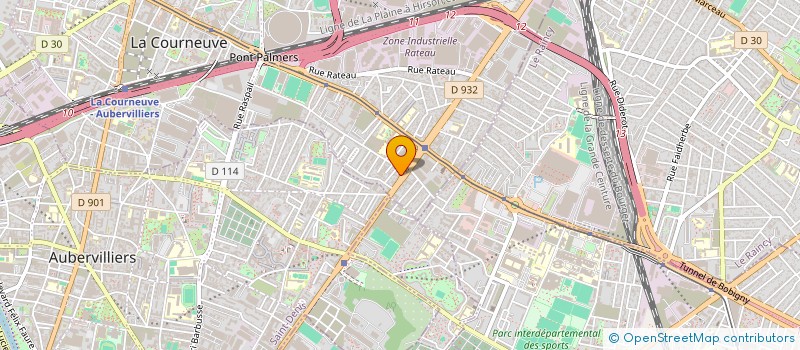 localisation de l'entreprise APC à LA COURNEUVE