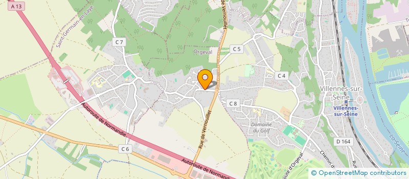 localisation de l'entreprise APC  ORGEVAL