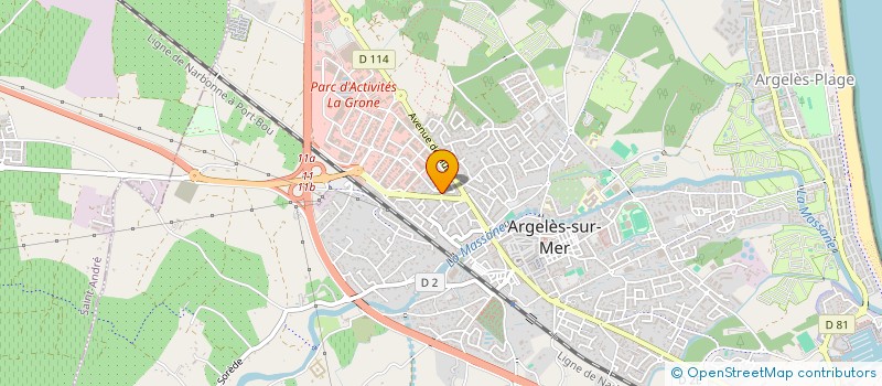 localisation de l'entreprise APC  ARGELES-SUR-MER