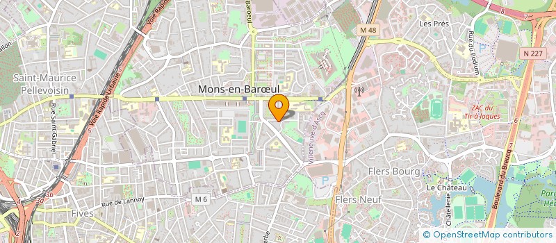 localisation de l'entreprise APC  COURCELLES-LES-LENS