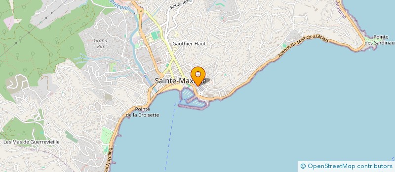 localisation de l'entreprise APC à SAINTE-MAXIME