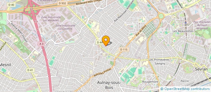 localisation de l'entreprise APC ATELIER PLOMBERIE CHAUFFAGE à AULNAY-SOUS-BOIS