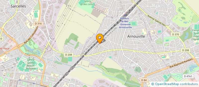 localisation de l'entreprise APC BAT à ARNOUVILLE
