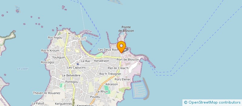 localisation de l'entreprise APC CONSTRUCTION à ROSCOFF