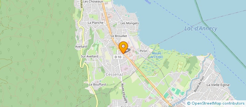localisation de l'entreprise APC DEVELOPPEMENT à SEVRIER