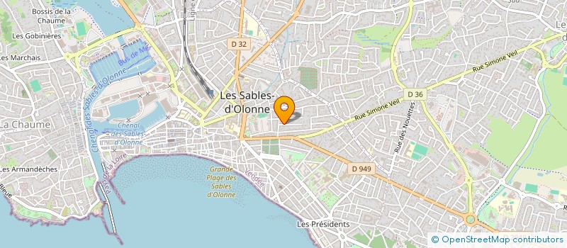 localisation de l'entreprise APC FORM à LES SABLES D'OLONNE