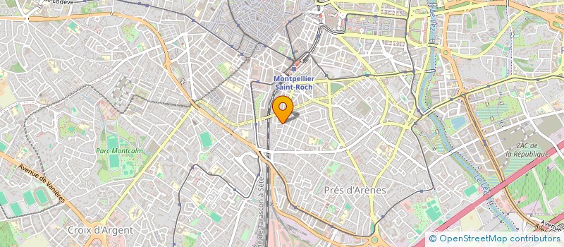 localisation de l'entreprise APC IMMOBILIER à MONTPELLIER