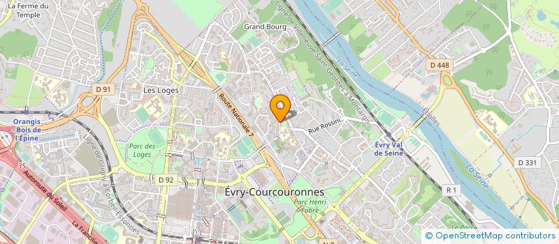 localisation de l'entreprise APC SERVICES à EVRY-COURCOURONNES