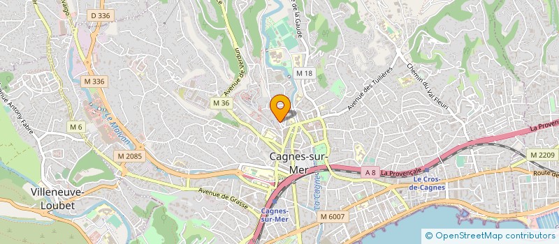 localisation de l'entreprise APC TRANSPORTS à CAGNES SUR MER