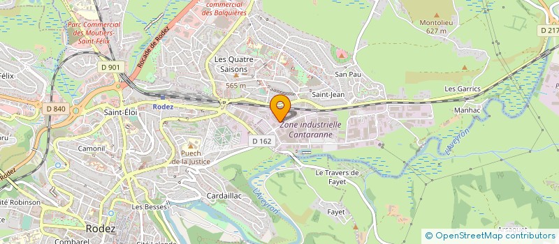 localisation de l'entreprise APC2 à ONET-LE-CHATEAU