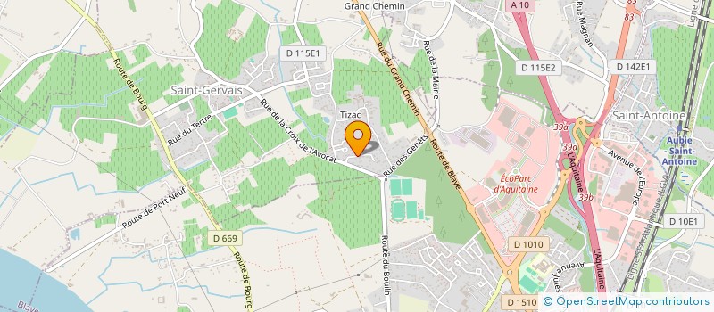 localisation de l'entreprise APCC  SAINT-GERVAIS