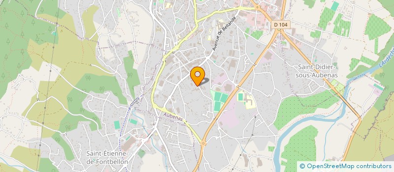 localisation de l'entreprise APCF  AUBENAS