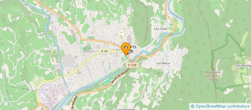 localisation de l'entreprise APCG - NOTAIRES  NYONS