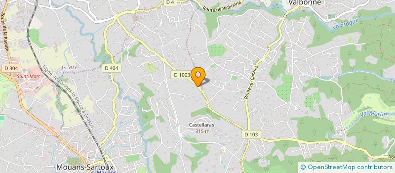 localisation de l'entreprise APCLIMELEC  MOUANS-SARTOUX