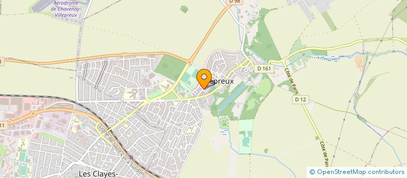localisation de l'entreprise APCOMA à VILLEPREUX