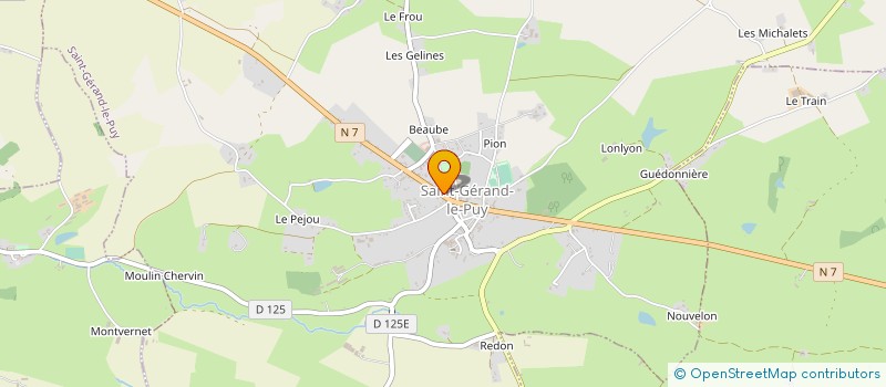 localisation de l'entreprise APCONSTRUCTION à SAINT-GERAND-LE-PUY