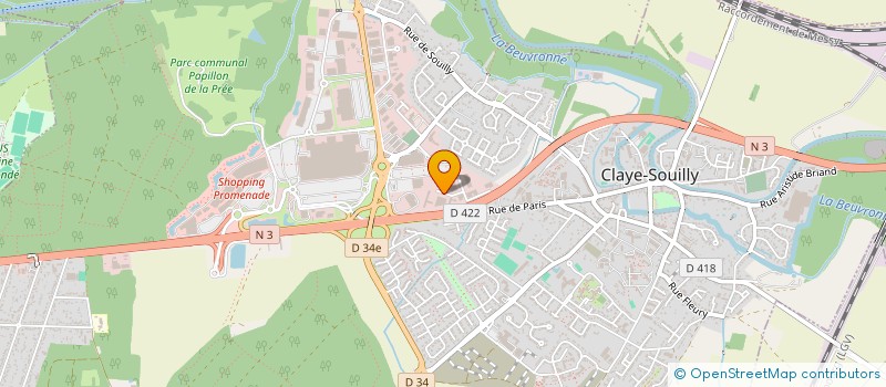 localisation de l'entreprise APCS à CLAYE-SOUILLY