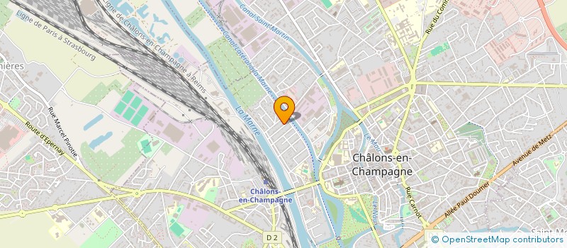 localisation de l'entreprise APCS à CHALONS-EN-CHAMPAGNE