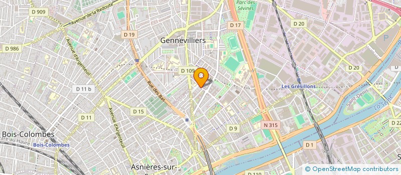 localisation de l'entreprise APCULT à GENNEVILLIERS