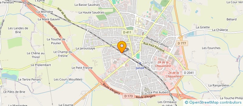 localisation de l'entreprise APCV  JANZE