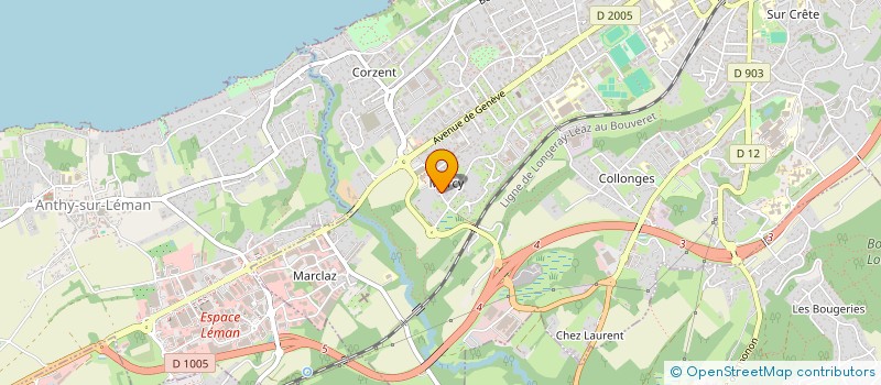 localisation de l'entreprise APD  THONON-LES-BAINS