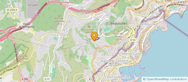 localisation de l'entreprise APD IMMOBILIER  BEAUSOLEIL