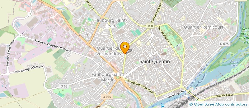 localisation de l'entreprise APDA  SAINT-QUENTIN