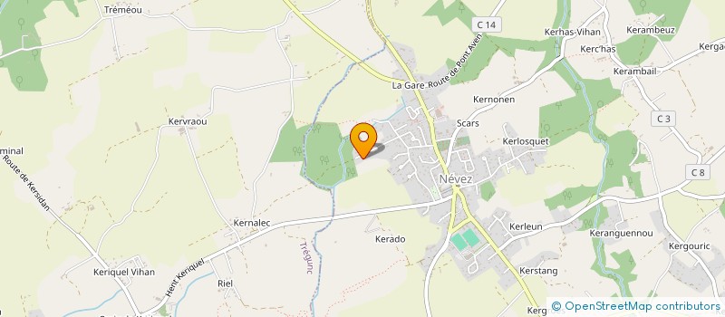 localisation de l'entreprise APDC  NEVEZ